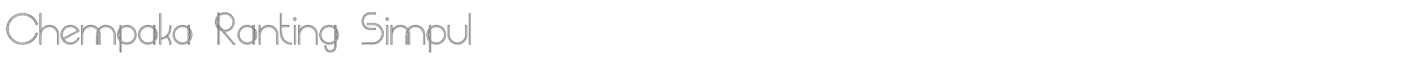 Chempaka Chempaka Ranting Simpul.ttf font preview